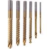 NIZEAMI 6 Pz Punte Per Fresa HSS Set Punte Per Trapano Legno Per Metallo Legno K075