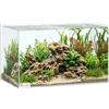 PawHut 43L Acquario con Tappetino, Trasparente 50x30x30 cm