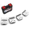 YAZIYIR Lame per toelettatura per Cani Rimovibili in Acciaio Inossidabile, Taglia 7FC/5FC/4FC/3FC, compatibili con Andis/Oster A5/Heiniger/Moser Max 50/Wahl Serie KM10, 4 Pezzi