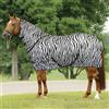 Horses, Coperte Antimosche con Collo Zebra plus, Massima Protezione, Comfort e Stile per il Tuo Cavallo, Leggera e Resistente (128 cm)