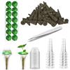 azttior Kit Completo di Coltivazione Idroponica-20 Spugne per la Crescita,20 Etichette per Piante,12 Cesti Idroponici con Coperchi Isolanti,per Sistemi di Coltivazione Indoor,Orto Idroponico Indoor