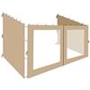 QUICK STAR 3 parti laterali per gazebo 3 x 4 m sabbia beige