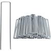 Garronda Picchetti da Giardino a U in Metallo Argento, 100 Pezzi GD-0179