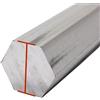 ANYGKT 1 Barra Esagonale in Alluminio(10mm 1pc)