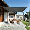 KADING Tenda Ombreggiante Esterno Impermeabile 8 x 4 M Vele Ombreggianti Rettangolari Tende da Sole per Balconi Tenda a Vela Protezione Raggi UV per Giardino Esterno terrazza - Grigio scuro
