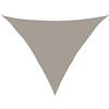 Roanoer Tenda parasole triangolare, 5 x 5 x 6 m, grigio chiaro, 160 g/m², in HDPE, traspirante, protezione UV, antivento, tenda parasole per giardino, terrazza, balcone, piscina, cortile, campeggio