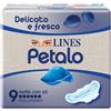 FATER SpA Lines Petalo Blu Assorbente Notte, 9 Pezzi