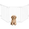 Relaxdays cancelletto da parete 3 pz. con porta, bianco