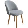 Generico Chair Covers with Backrest 4/6 Pieces Elegant Stretch Chair Covers for Dining Room Office Chair Cover with Round Back Jacqaurd Washable (Color : E, Size : 6PCS)