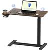 FLEXISPOT Scrivania Regolabile in Altezza a Gas 70×40 cm - Regolazione Manuale Continua, Scrivania Sit-Stand Senza Elettricità, Mobile con Ruote (Grigio)