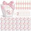 BBTO Bomboniere Battesimo Bambina Elefante Rosa 50 Pezzi Portaconfetti | Per Battesimo Bambina, Montaggio Senza Colla, Portachiavi Elefante e Bigliettino, Scatolina in Cartoncino, Anche Segnaposto