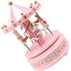 Alipis Giostra Carillon Rosa Romantico, Decorazione da Tavolo in Plastico, Suona Musica, Regalo Compleanno e Anniversario per Adulti e Ragazzo Ragazza