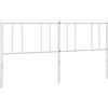 vidaXL Testiera di Ricambio in Metallo Bianco 193 cm