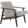 Ethnicraft - Poltrona imbottita Aspekt - Grigio - Tessuto ecologico - Designer Jacques Deneef