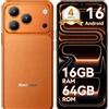 Blackview Cellulare Blackview WAVE 7C 2026 senza contratto, 6,56", Android 16, 16 GB + 64 GB/2 TB TF, Face ID, 5000 mAh, 32 MP, doppia SIM, Wi-Fi 5, IP54