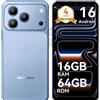 Blackview Cellulare Blackview WAVE 7C 2026 senza contratto, 6,56", Android 16, 16 GB + 64 GB/2 TB TF, Face ID, 5000 mAh, 32 MP, doppia SIM, Wi-Fi 5, IP54