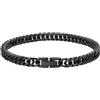 FaithHeart Bracciale Uomo Acciaio,6MM 19CM, Unisex Minimalista, Taglio a Diamante Lunghezza, Catena Cubana, Impermeabile