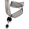 La Filigrana delle Sorelle Manunta Ciondolo su COCCU Doppio, Sfere in ONICE Nero da 6 mm e 10 mm, Amuleto Portafortuna, Argento Brunito