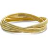 Bling Jewelry Braccialetto A Doppio Filo Di Serpente Omega Cobra Largo Intrecciato Con Set Di Braccialetti Elastici Intrecciati Tra Loro Placcati In Oro Giallo In Acciaio Inossidabile 8 A 8,5 Pollici