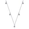 StarGems® Minimalista 0,5 ct Collana Moissanite 925 Argento Placcato Platino 40+5cm NX133