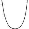 Richsteel Collana Caucciu Uomo,Cordino Collana 46CM Disponibili, Impermeabile e Traspirante, Collana Nera 2mm Catenina Uomo per Ciondolo