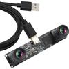 G ELP - Modulo fotocamera USB 210 fps monocromatico Global Shutter - Dual Lens Synchronisation S/W Web per PC, 800P 120fps Lightburn, USB2.0 OmniVision OV9281