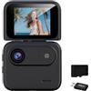 CAZSTYK Fotocamera per avventure con corpo in ABS con batteria, Black G