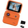 CAZSTYK Fotocamera per avventure con corpo in ABS con batteria, D E