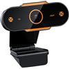 GALPADA Webcam con Microfono Integrato e Autofocus, Telecamera in Plastica Nera per Computer e Tv, per Webinar e Sale Conferenze