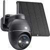 YESNAMO Telecamera di sorveglianza WiFi 2K senza fili PTZ 360°