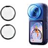 Generic Protezione per obiettivo per Insta360 X6, telaio protettivo per obiettivo ottico PC, accessorio antigraffio per action camera