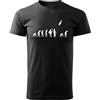 DRAGOWA t-shirt a maniche corte evolúcia 160 g/m², nero,