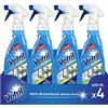 Vetril - Detergente Spray Vetri e Superfici con Ammoniaca, Azione Sgrassante e Brillantezza Senza Aloni, 650 ml x 4