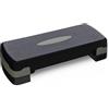 Amazon Basics Pedana Step per Aerobica, Stepper Regolabile per Allenamento a Casa, 68.58cm, Nero/Grigio