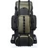 Amazon Basics Mochila de senderismo con estructura interna 65 L, Verde