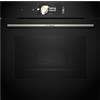 Bosch HBG7784B1 Serie 8 Forno intelligente da incasso 60 x 60 cm, anello di controllo digitale, touch screen TFT Pro, aria calda morbida, funzione Crisp, assistente forno con controllo vocale