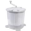 Hyuduo Lavatrice Manuale, Lavabiancheria Portatile a Manovella Non | ABS e Acciaio Inox, Leggero 3,4 Kg, Ventose Antiscivolo, Ideale per Dormitorio, Campeggio o Appartamento