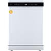 Midea MDWEF1433DW-WE, Lavastoviglie freestanding 14 su misura, cestello per posate, cestello superiore regolabile in altezza, Aqua Stop, Prepartenza, Bianco