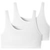Schiesser 2pack Bustier, Bustino Donna, Weiss, 44