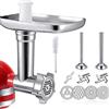 Shunfaji Tritacarne, tritacarne in acciaio inox, accessorio per mixer KitchenAid, 14 pezzi, tutto in metallo, accessorio per robot da cucina