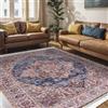 Mazovia Grande Tappeto Soggiorno 160x230cm Crema Blu Vintage Tradizionale