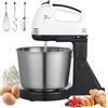 QUUGAR Robot Impastamento,Robot Pasticceria con Ciotola Miscelatore in Acciaio Inox