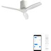 CREATE / WINDCALM S/Ventilatore da soffitto ABS bianco con Wifi e telecomando / 40W, Silenzioso, Ø112 cm, 6 velocità, temporizzatore, funzione estate-inverno