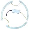 BlissfulAbode Striscia LED da 26 cm, 36 W x 2, dimmerabile tricolore, per plafoniere, bianco caldo neutro freddo, barra luminosa acrilica ad alta efficienza energetica con driver per la sostituzione