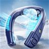 Cozyphthysia Ventilatore da collo portatile con grande piastra di raffreddamento, ventilatore aria condizionata collo silenzioso, raffreddamento a 360° con flusso d'aria posteriore, 6000 mAh, ricaricabile, per