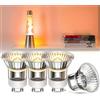 TobeBright GU10 Lava lampada lampadina, 35W Dimmerabile MR11 Riflettore Lampadina per Lavalamp-Bianco caldo 2800K - 4 Pacco