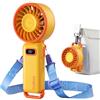 Diveblues Mini Ventilatore Portatile a Mano, Ventilatore Turbo USB Ricaricabile Pieghevole, 100 Velocità, Fino a 12 Ore di Autonomia, Ventilatore 4-in-1 da Tavolo e da Collo per Viaggi e Outdoor