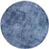 Mazovia Tappeto Soggiorno Ø160cm Rotondo Blu Astratto Elegante Antiscivolo | Tappeto per Camera da Letto Sala da Pranzo Ufficio Lavabile in Lavatrice Facile da Pulire Pelo Corto Minimalista Sintetico
