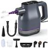 Yaskyly Pulitore a Vapore Portatile 1350W con 400ml, 130℃ Pulitore a Vapore Multiuso Steam Cleaner Riscaldamento Rapido da 15s, 9 Accessori Touchscreen Pulitore Vapore Casa per Tappeti Divani Cucina