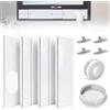 HOVCEH Kit di Sfiato per Finestra Del Condizionatore, 4 Pezzi Piastra Del Kit Finestra per 15cm Diametro Condizionatore d'Aria Tubo di Scarico, Air Conditioner Window Seal per Condizionatore Portatile